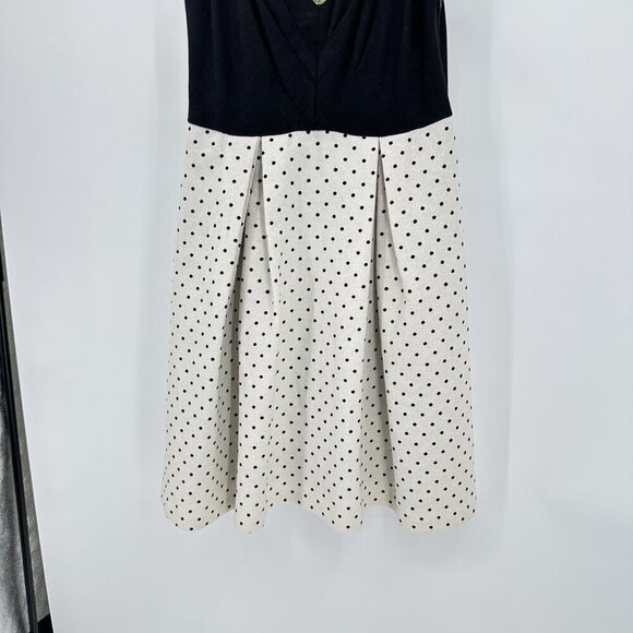 ANTHROPOLOGIE EVA FRANCO dress fit flare polka dot vintage inspired party 6 - Picture 4 of 8